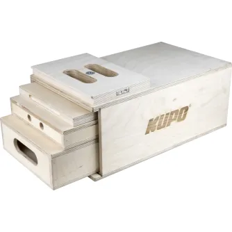 Citi studijas aksesuāri - Kupo KAB-41K 4-1 Nesting Apple Box Set Pancake, Quarter, Half&Full Apple Box KAB-41K - perc šodien veikalā un ar piegādi