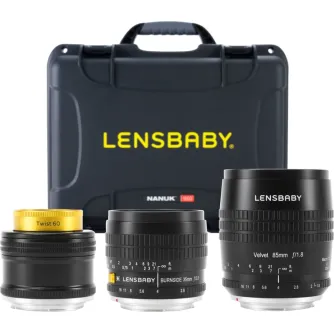 Objektīvi - Lensbaby Pro Kit with Velvet 85, Burnside 35 & Twist 60 for Nikon F LBPRON - ātri pasūtīt no ražotāja