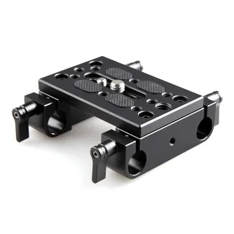 Rigu aksesuāri - SmallRig 1775 Mounting Plate w/ 15mm Rod Clamps - ātri pasūtīt no ražotāja