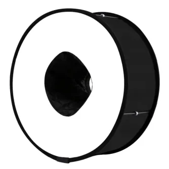 Softboksi - PU5145 Gredzens Softbox 45cm, apaļa stilā salokāms gaismas difuzors - perc šodien veikalā un ar piegādi