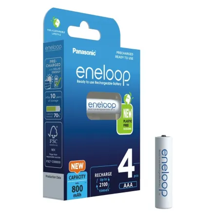 Rechargeable batteries Panasonic ENELOOP BK-3MCDE/4BE, 2000 mAh, 2100 (4xAA) BOOM