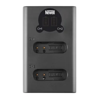 Kameras bateriju lādētāji - Newell DL-USB-C dual channel charger for EN-EL23 - ātri pasūtīt no ražotāja