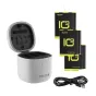 Sporta kameru aksesuāri - Telesin 3-slot waterproof charger Allin box for GoPro Hero 9 / Hero 10 + 3 batteries (GP-BTR-906-GY-B) - ātri pasūtīt no ražotāja