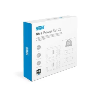 Kameru akumulatori - Dual-channel charger set and two EN-EL14 batteries Newell DL-USB-C for Nikon - perc šodien veikalā un ar piegādi