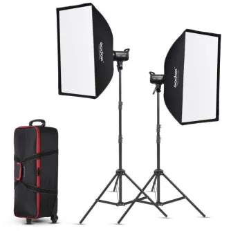 Monolight Style - Godox SL100Bi LED Video Light Two Kit SL-100Bi 2x100W 60x90cm - quick order from manufacturer