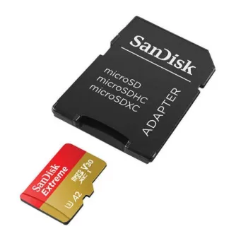 Atmiņas kartes - SANDISK EXTREME microSDXC 256 GB 190/130 MB/s UHS-I U3 memory card (SDSQXAV-256G-GN6MA) - perc šodien veikalā un ar piegādi