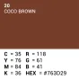 Backgrounds - Superior Background Paper 20 Coco Brown 2.72 x 11m - quick order from manufacturer