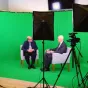 Fonu komplekti ar turētāju - StudioKing Panoramic Background Green Screen FSF-240400PT 240x400 cm - ātri pasūtīt no ražotāja