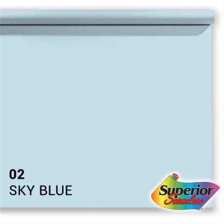 Superior Background Rol Sky Blue (nr 02) 1.35m x 11m P101202