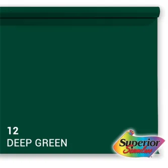 Foto foni - Superior Background Paper 12 Deep Green 1.35 x 11m - ātri pasūtīt no ražotāja