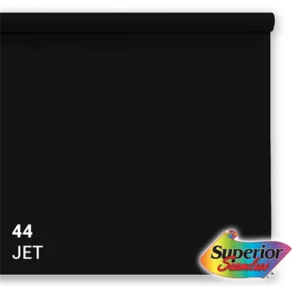 Backgrounds - Superior Background Paper 44 Jet Black 1.35 x 11m - quick order from manufacturer