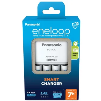 Batteries and chargers - Charger Panasonic ENELOOP K-KJ17MCD40E, 7 hours, +(4xAA) C BOOM - buy today in Master Foto store and with delivery Best choise selected by experts