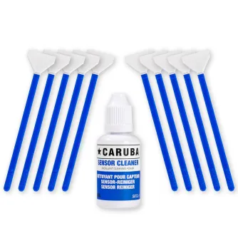 Foto kameras tīrīšana - Caruba Full-frame Cleaning Swab Kit (10 swabs 24mm + cleaning fluid 30ml) - perc šodien veikalā un ar piegādi