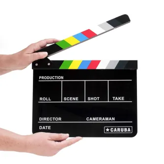 Citi studijas aksesuāri - Caruba Professional Director Clapper Black/Color (Whiteboard marker) - perc šodien veikalā un ar piegādi