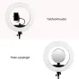 LED Gredzenveida lampas - Caruba Round Vlogger 18 inch LED Set Economy with Bag - Black - perc šodien veikalā un ar piegādi