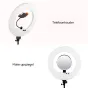 LED Gredzenveida lampas - Caruba Round Vlogger 18 inch LED Set Economy with Bag - White - perc šodien veikalā un ar piegādi