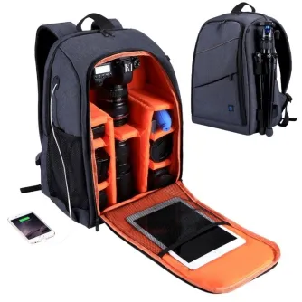 Mugursomas - Puluz Waterproof camera backpack (grey) PU5011H - ātri pasūtīt no ražotāja