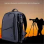 Mugursomas - Puluz Waterproof camera backpack (grey) PU5011H - ātri pasūtīt no ražotāja