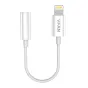 Audio vadi, adapteri - Vipfan L07 Lightning to mini jack 3.5mm AUX cable, 10cm (white) - perc šodien veikalā un ar piegādi