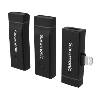 Bezvadu piespraužamie mikrofoni - Saramonic Blink Go-D2 Lightning iPhone bezvadu audio mikrofonu pārraides komplek - perc šodien veikalā un ar piegādi