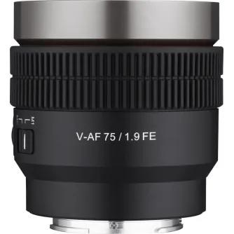 CINEMA Video objektīvi - Samyang V-AF 75mm T1.9 Sony FE - perc šodien veikalā un ar piegādi