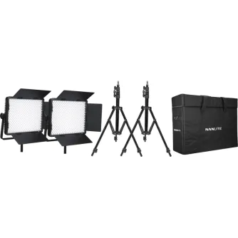 LED Gaismas paneļi - KIT NANLITE 2 LIGHT KIT 900CSA W/CARRY CASE & LIGHT STAND 118989 - ātri pasūtīt no ražotāja