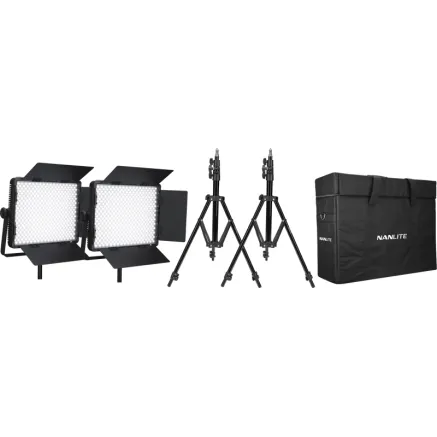 KIT NANLITE 2 LIGHT KIT 900CSA W/CARRY CASE & LIGHT STAND 118989