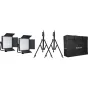 LED Gaismas paneļi - KIT NANLITE 2 LIGHT KIT 600DSA W CARRY CASE LIGHT STAND 118993 - ātri pasūtīt no ražotāja