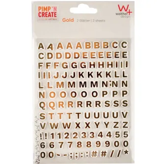 Dāvanas - WALTHER ADHESIVE LETTERS GOLD ST6000 - ātri pasūtīt no ražotāja