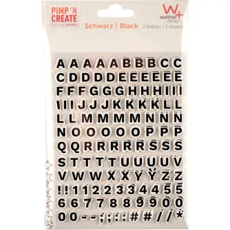 Dāvanas - WALTHER ADHESIVE LETTERS BLACK ST6001 - ātri pasūtīt no ražotāja