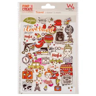 Dāvanas - WALTHER ADHESIVE STICKER TRAVEL ST7001 - ātri pasūtīt no ražotāja