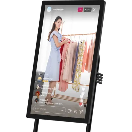 YoloMax Live Shopping Solution with massive touchscreen