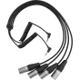 Audio vadi, adapteri - SARAMONIC CABLE SR-C2020 DUAL 3.5MM TRS MALE TO FOUR XLR MALE CABLE (SR-C2020) - ātri pasūtīt no ražotāja