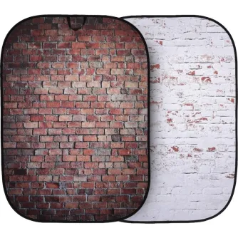 Foto foni - Manfrotto background Urban Collapsible 1.5x2.1m, classic red/distressed white brick (LB5706) LL LB5706 - ātri pasūtīt no ražotāja