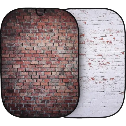 Manfrotto background Urban Collapsible 1.5x2.1m classic red distressed white brick LB5706 LL LB5706