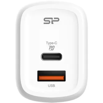 Viedtālruņiem - Silicon Power charger USB-C/USB QM25 30W, white SP30WASYQM252PCW - ātri pasūtīt no ražotāja