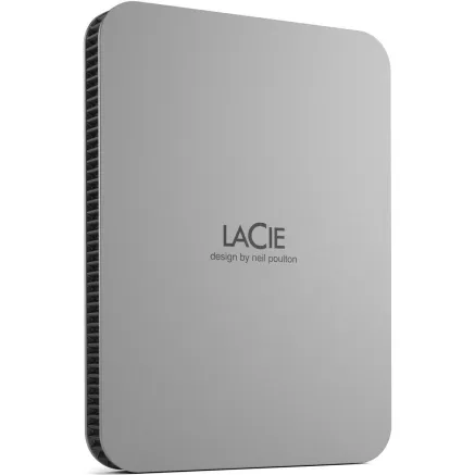 Lacie external hard drive 1TB Mobile Drive USB-C 2022 moon silver STLP1000400