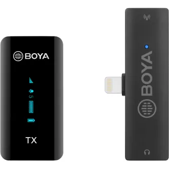 Bezvadu piespraužamie mikrofoni - BY-XM6-S3 - 2.4GHz Dual-channel Wireless Microphone for iOS/Lightning devices 1+1 - ātri pasūtīt no ražotāja