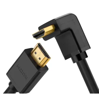 Wires, cables for video - UGREEN HD103 cable HDMI to HDMI Angle, 4K, 2m (black) - buy today in Master Foto store and with delivery
