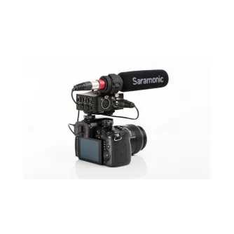 Audio vadi, adapteri - Saramonic MixMic audio adapter with SR-NV5 microphone - two-channel - ātri pasūtīt no ražotāja