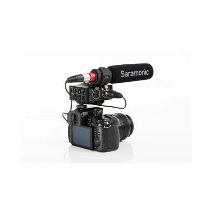 Saramonic MixMic audio adapter with SR-NV5 microphone - two-channel