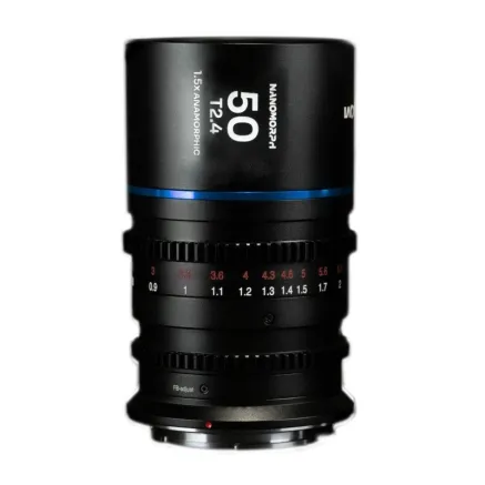 Venus Optics Laowa Nanomorph 50 mm T2.4 1.5X S35 Blue lens for Sony E