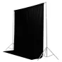 Backgrounds - Caruba Background Cloth 2x3m Black - quick order from manufacturer