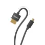 SmallRig Ultra Slim 4K HDMI mikro-HDMI į pilną HDMI kabelį (3042) – 35 cm ultraplonas HDMI 2.0 kabelis su auksu apdailintais jungtimis 4K60Hz vaizdo perdavimui kamerų sistemoms
