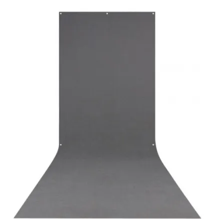 Westcott X Drop Wrinkle Resistant Backdrop Neutral Gray Sweep (5 x 12) 620S