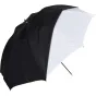 Foto lietussargi - Westcott 45"/114cm Optical White Satin with Removable Black Cover - ātri pasūtīt no ražotāja
