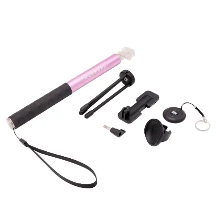 Caruba Selfie Stick Large Bluetooth Roze SHS 4P