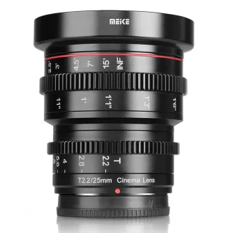 Objektīvi - Meike MK 25mm T2.2 Fuji X-mount - ātri pasūtīt no ražotāja