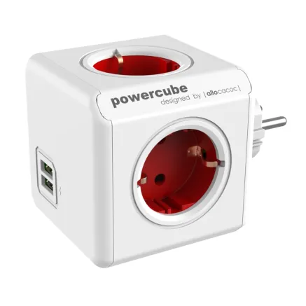 Allocacoc PowerCube Original USB Rood 1203RD/DEOUPC