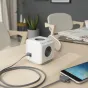 AC adapteri, strāvas vadi - Allocacoc PowerCube pagarināts USB pelēks 1,5 m kabelis - ātri pasūtīt no ražotāja